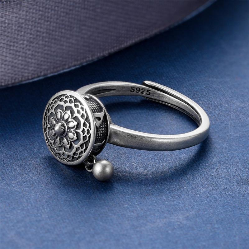 Anel da sorte budista em prata de lei - (OFERTA 2 por 1)