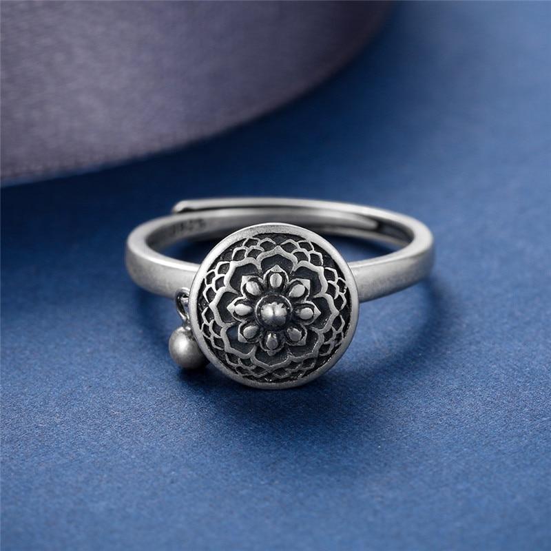 Anel da sorte budista em prata de lei - (OFERTA 2 por 1)