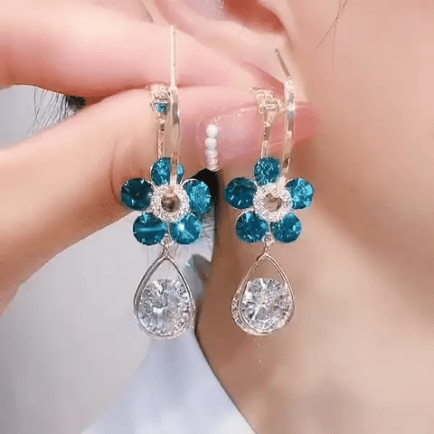 Brincos Flor de Ametista ✨ Elegância Natural