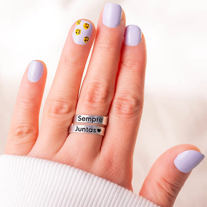 Anéis "SIEMPRE JUNTAS" - OFERTA 2 POR 1