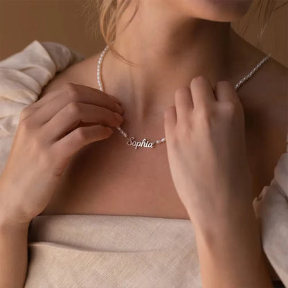 Colar de Pérolas Naria Personalizado ✨