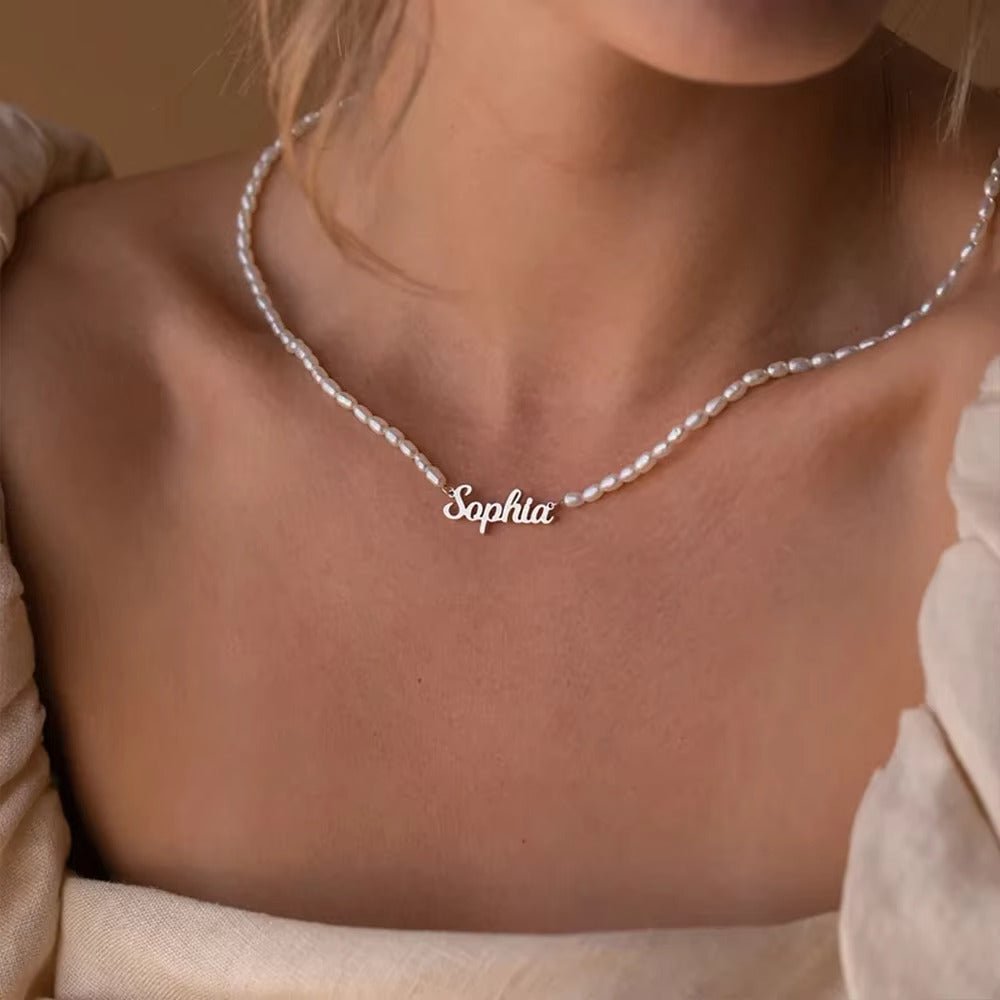 Colar de Pérolas Naria Personalizado ✨