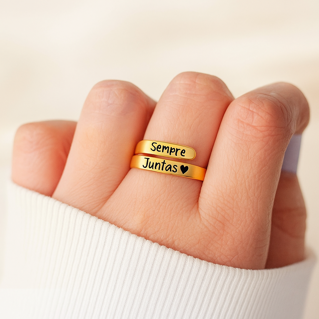 Anéis "SIEMPRE JUNTAS" - OFERTA 2 POR 1