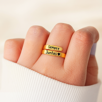Anéis "SIEMPRE JUNTAS" - OFERTA 2 POR 1