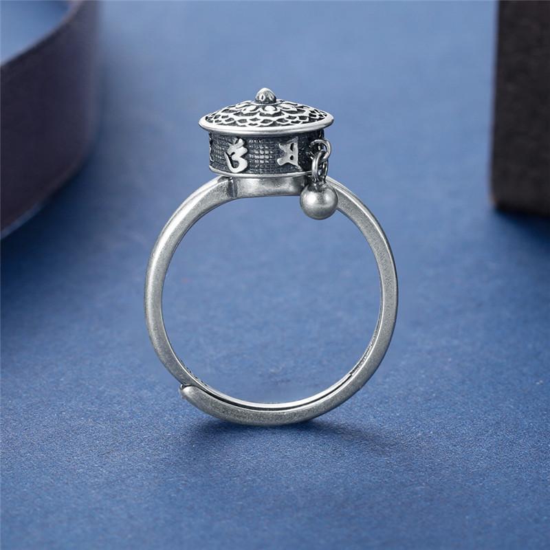 Anel da sorte budista em prata de lei - (OFERTA 2 por 1)