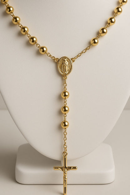 Terço folheado a ouro 18K – (OFERTA 2x1)