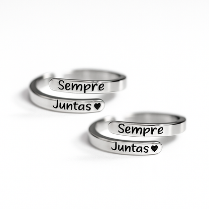 Anéis "SIEMPRE JUNTAS" - OFERTA 2 POR 1